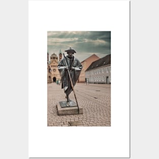 Statue of a Pilgrim to Santiago De Compostela, Speyer, Germany Posters and Art